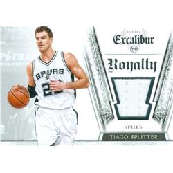 Picture of Autograph Warehouse 409105 Tiago Splitter Player Worn Jersey Patch Basketball Card - San Antonio Spurs 2015 Panini Excalibur Royalty 43