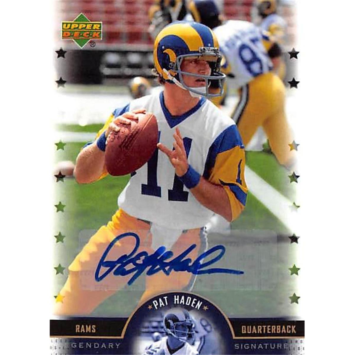 Picture of Autograph Warehouse 377968 Pat Haden Autographed Football Card - Los Angeles Rams 2005 Upper Deck Legends No.LSPH
