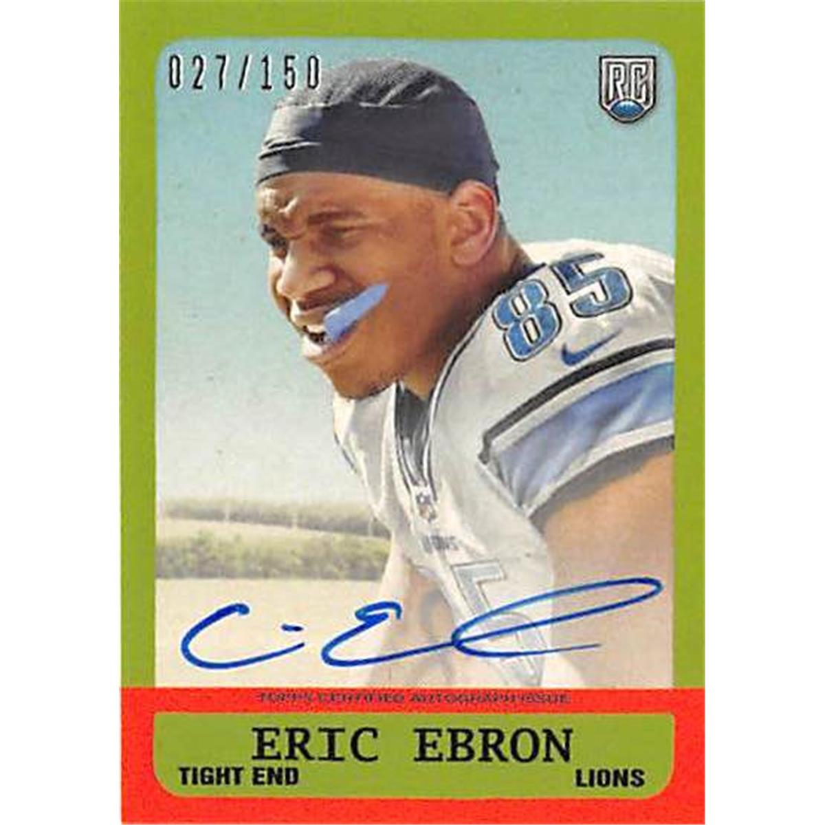 Picture of Autograph Warehouse 377980 Eric Ebron Autographed Football Card - Detroit Lions 2015 Topps Rookie Mini No.232 LE 27-150