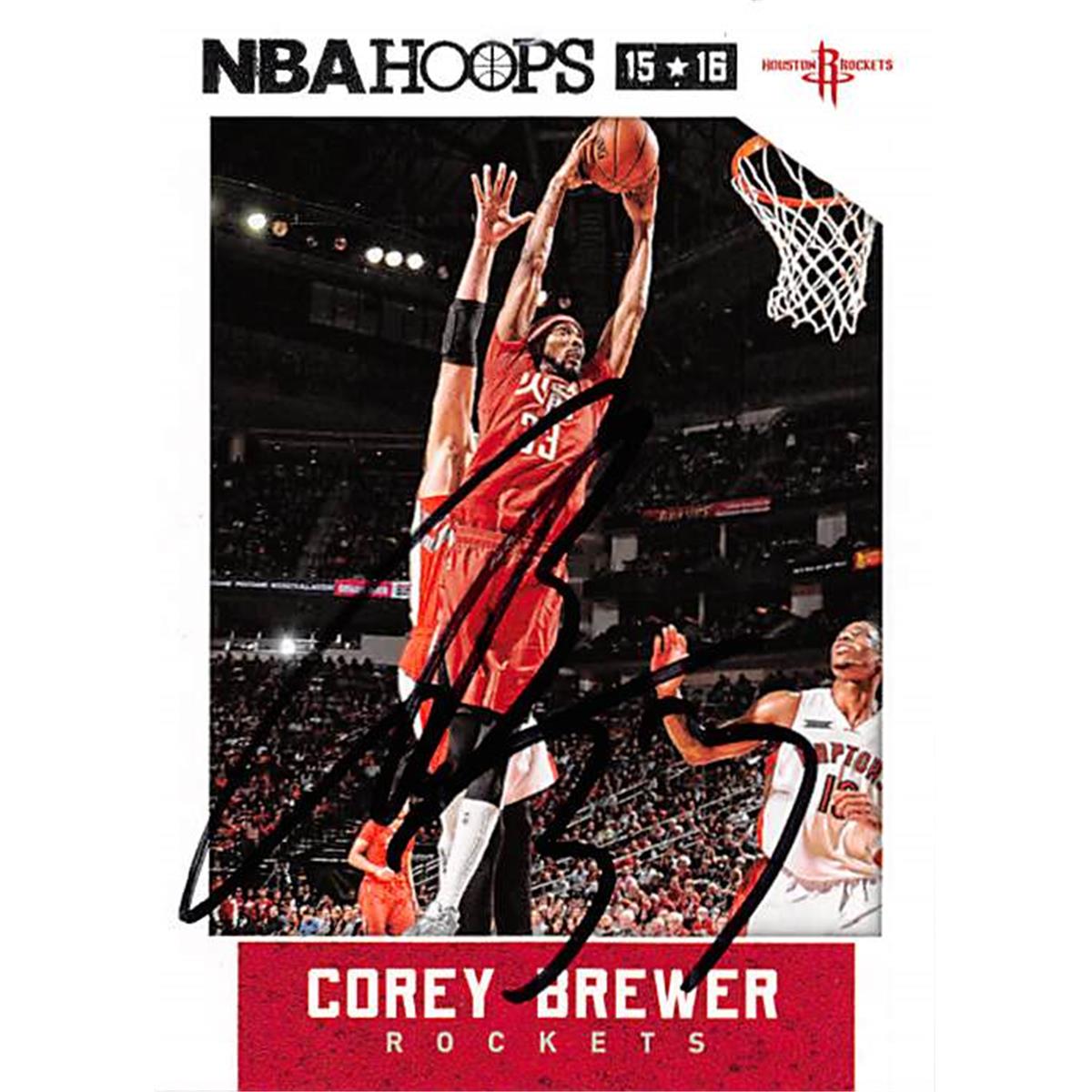 Picture of Autograph Warehouse 388465 Corey Brewer Autographed Basketball Card - 2015 Panini Hoops 197