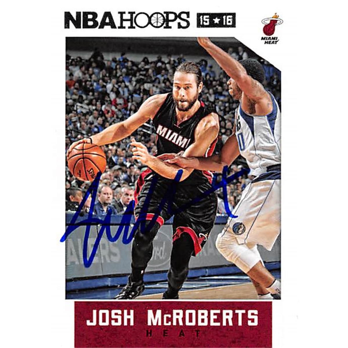 Picture of Autograph Warehouse 388490 Josh Mcroberts Autographed Basketball Card - 2015 Panini Hoops 192