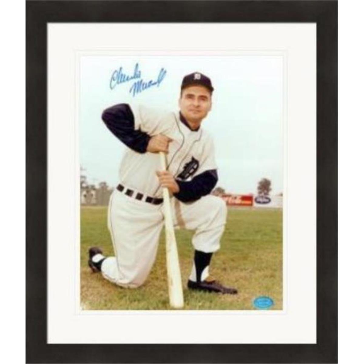 409405 8 x 10 in. Charlie Maxwell Autographed Photo - 2 Matted & Framed