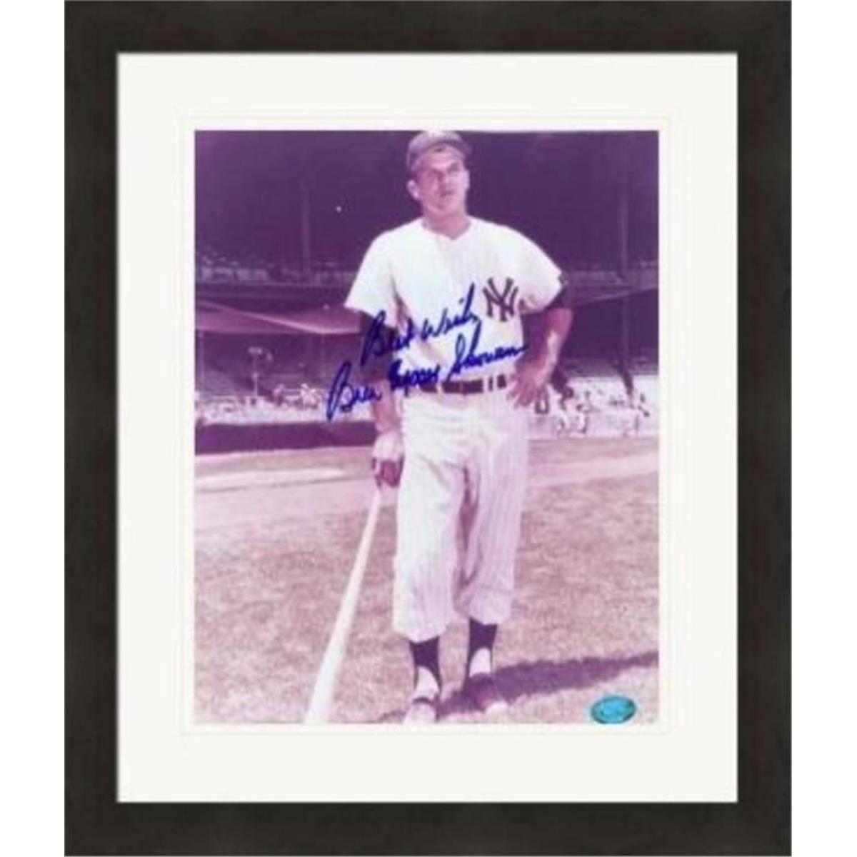 409708 8 x 10 in. Bill Moose Skowron Autographed Photo - 2 Matted & Framed