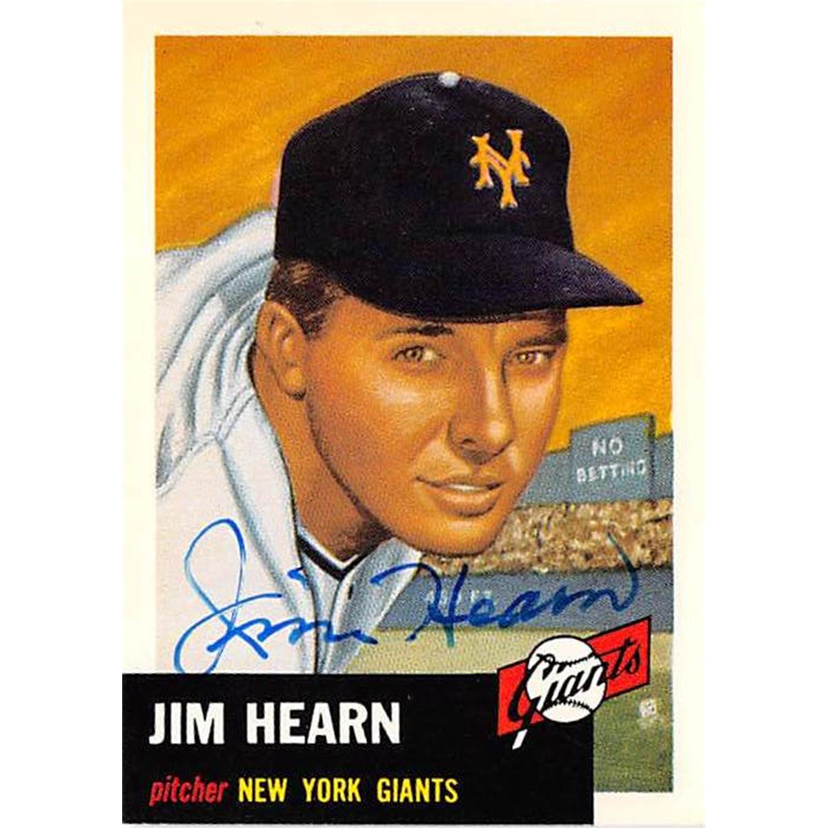 Picture of Autograph Warehouse 409817 Jim Hearn Autographed Baseball Card - 1991 Topps Archives 1953 38