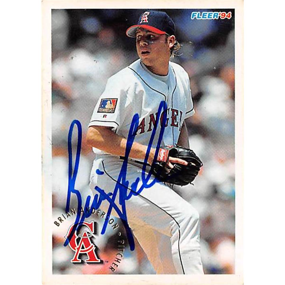 Picture of Autograph Warehouse 365481 Brian Anderson Autographed Baseball Card - 1994 Fleer U15
