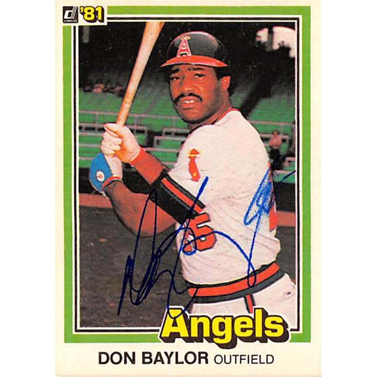 365522 Don Baylor Autographed Baseball Card - 1981 Donruss 413