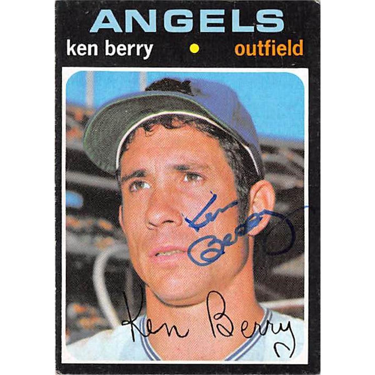 Picture of Autograph Warehouse 365530 Ken Berry Autographed Baseball Card - 1971 Topps 466