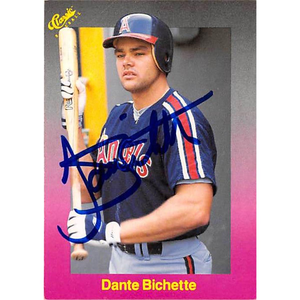 Picture of Autograph Warehouse 365536 Dante Bichette Autographed Baseball Card - 1989 Classic 199