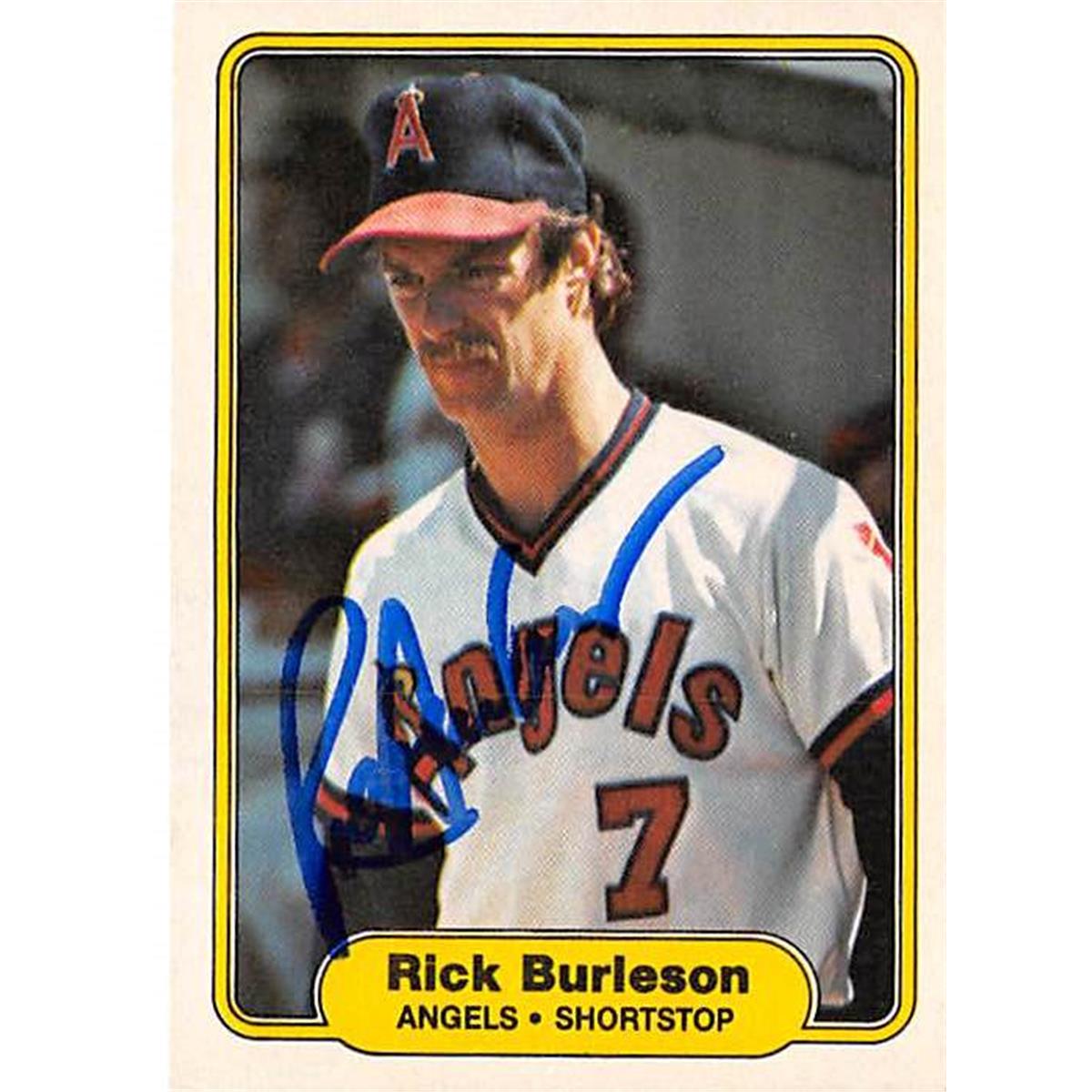 Picture of Autograph Warehouse 365584 Rick Burleson Autographed Baseball Card - 1982 Fleer 453