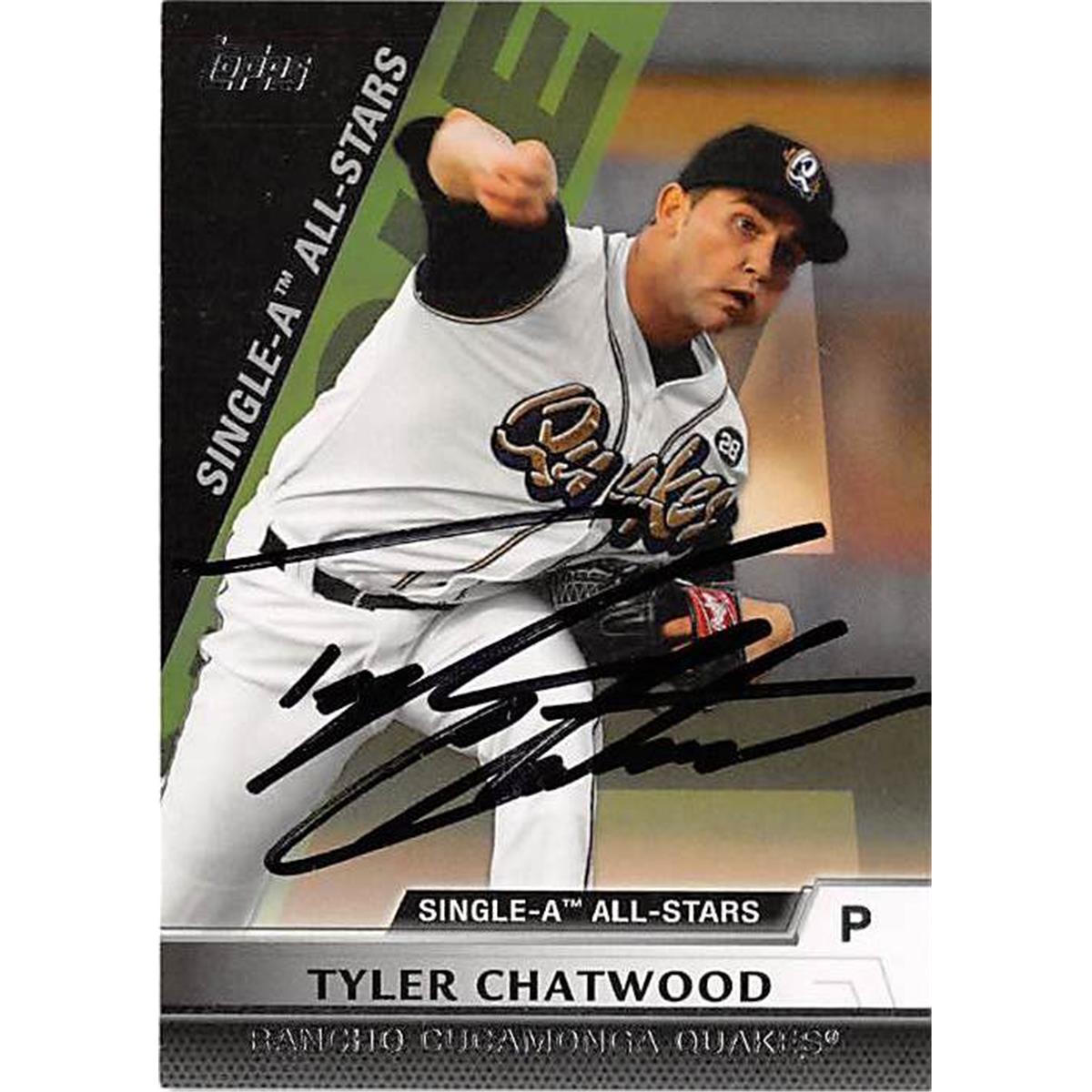 Picture of Autograph Warehouse 365638 Tyler Chatwood Autographed Baseball Card - 2011 Topps Pro Debut SA45