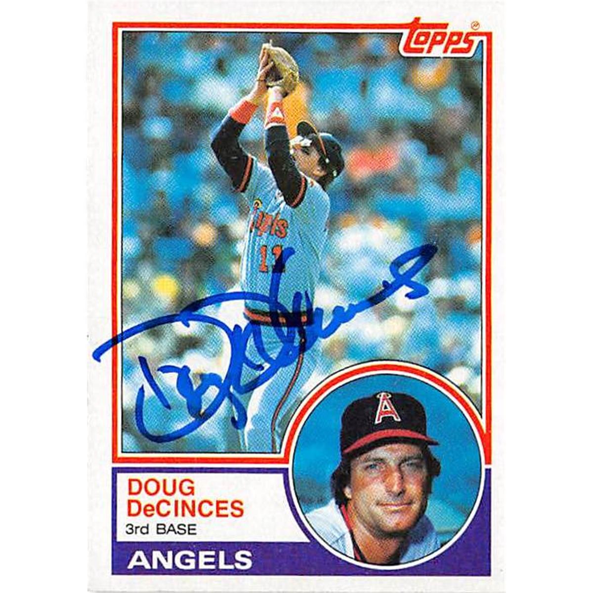 365670 Doug Decinces Autographed Baseball Card - 1983 Topps 341