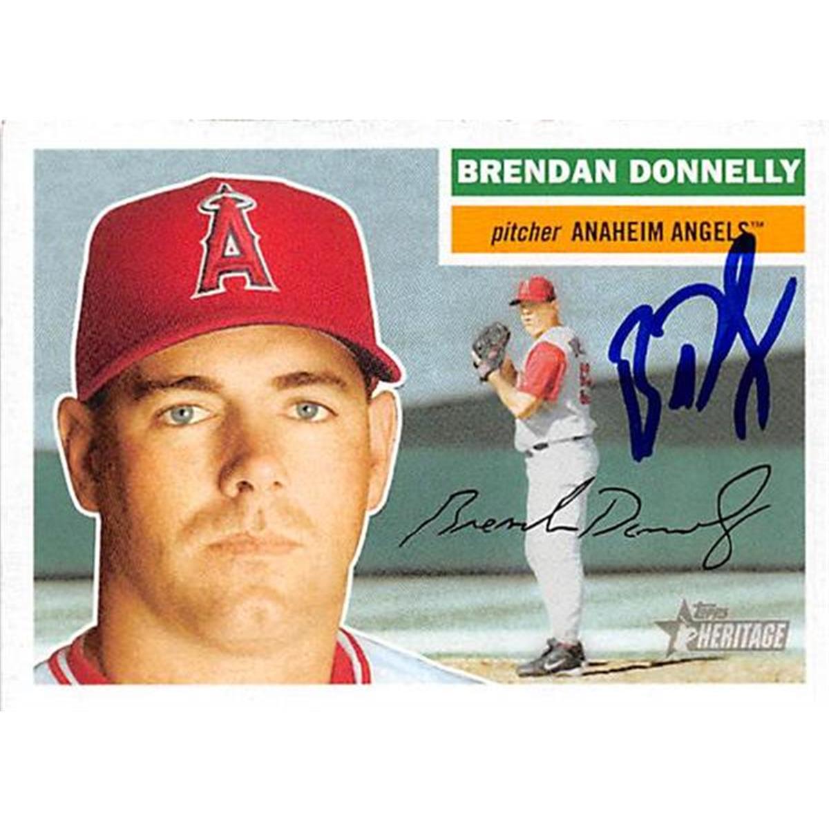 Picture of Autograph Warehouse 365710 Brendan Donnelly Autographed Baseball Card - 2005 Topps Heritage 272
