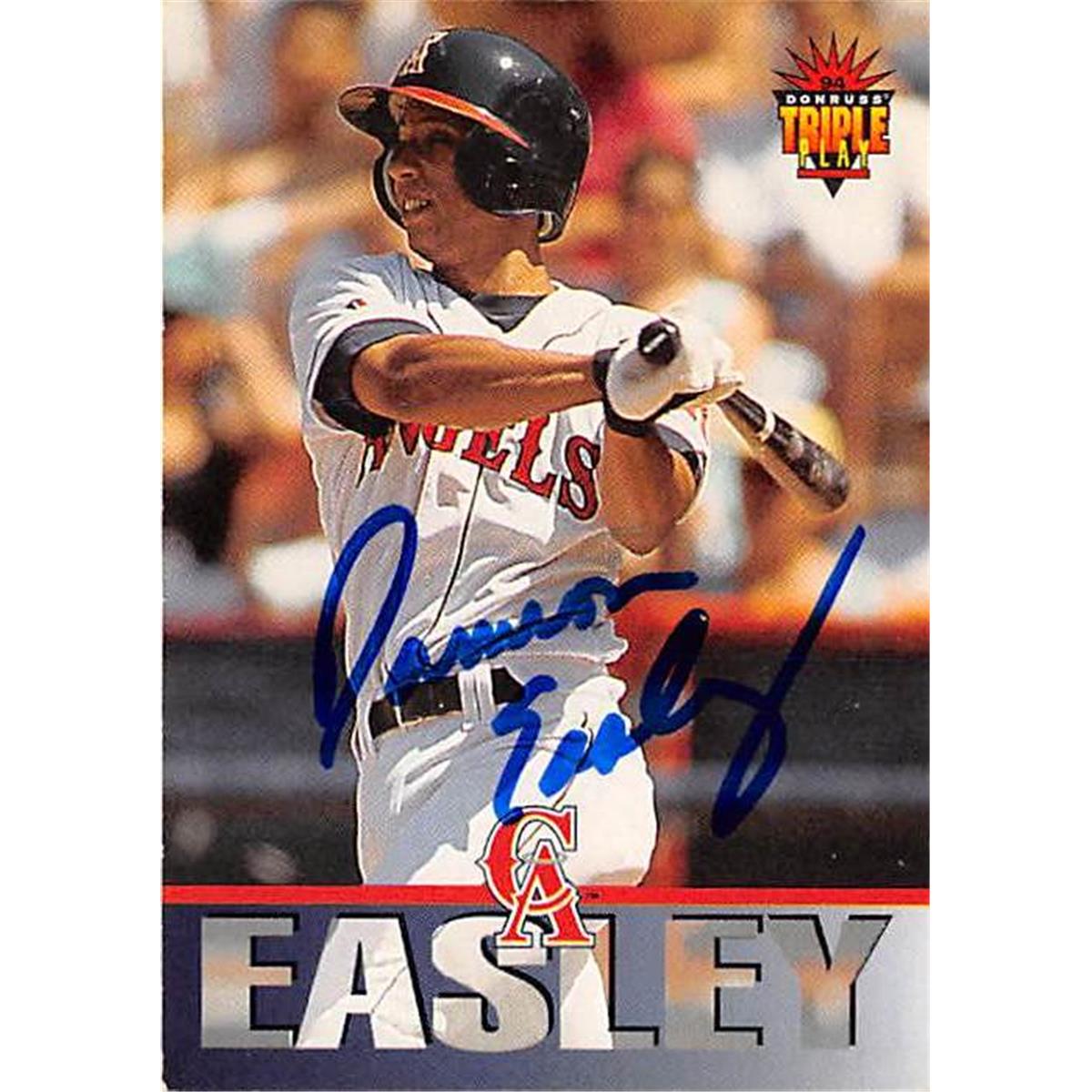 Picture of Autograph Warehouse 365722 Damion Easley Autographed Baseball Card - 1994 Donruss Triple Play 14