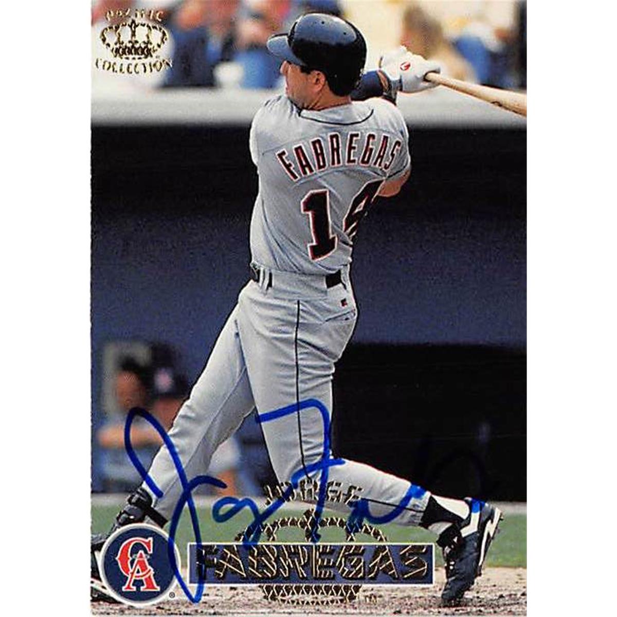 Picture of Autograph Warehouse 365759 Jorge Fabregas Autographed Baseball Card - 1996 Pacific Crown 267