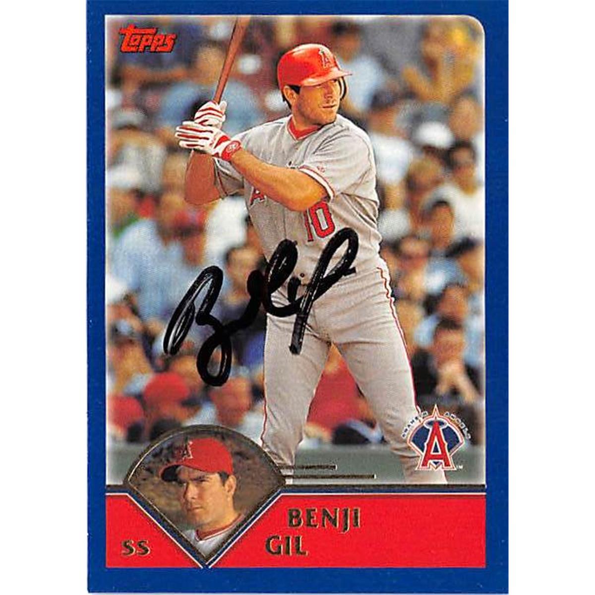 Picture of Autograph Warehouse 365839 Benji Gil Autographed Baseball Card - 2003 Topps 536