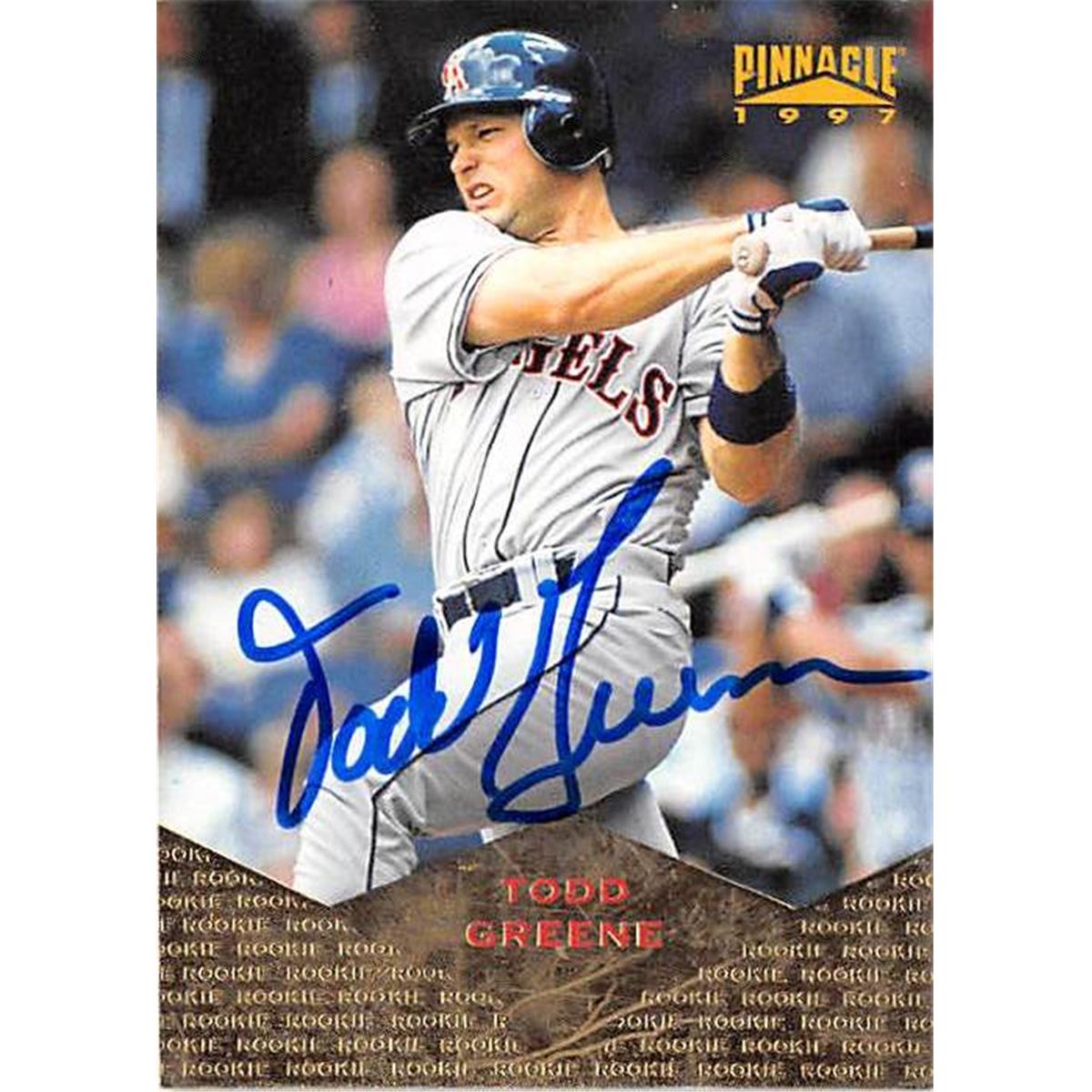 Picture of Autograph Warehouse 365862 Todd Greene Autographed Baseball Card - 1997 Pinnacle 179