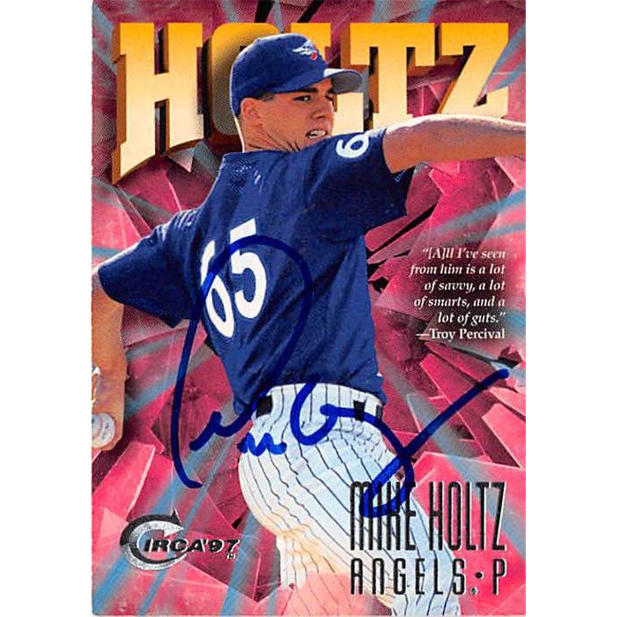 Picture of Autograph Warehouse 365903 Mike Holtz Autographed Baseball Card - 1997 Fleer Circa 335