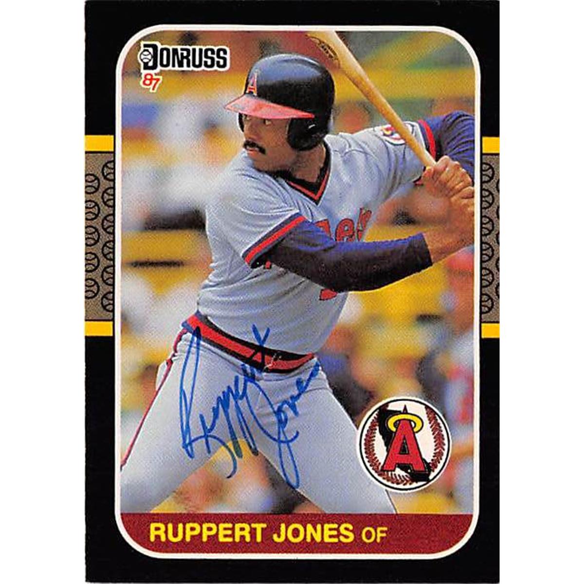 365944 Ruppert Jones Autographed Baseball Card - 1987 Donruss 428