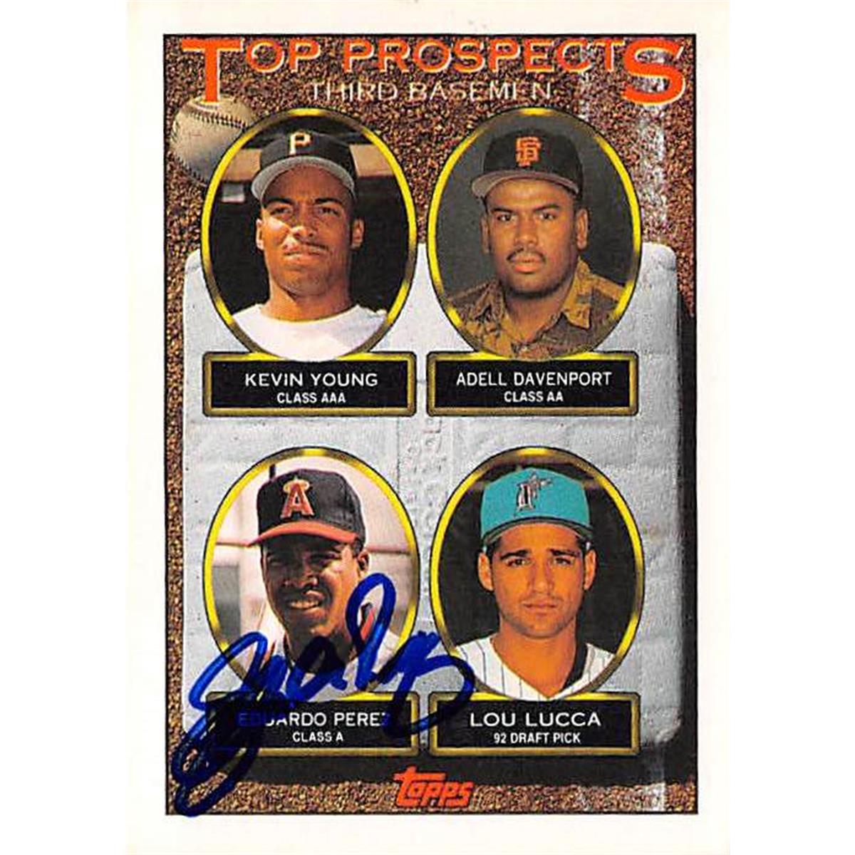 Picture of Autograph Warehouse 366124 Eduardo Perez Autographed Baseball Card - 1993 Topps 494
