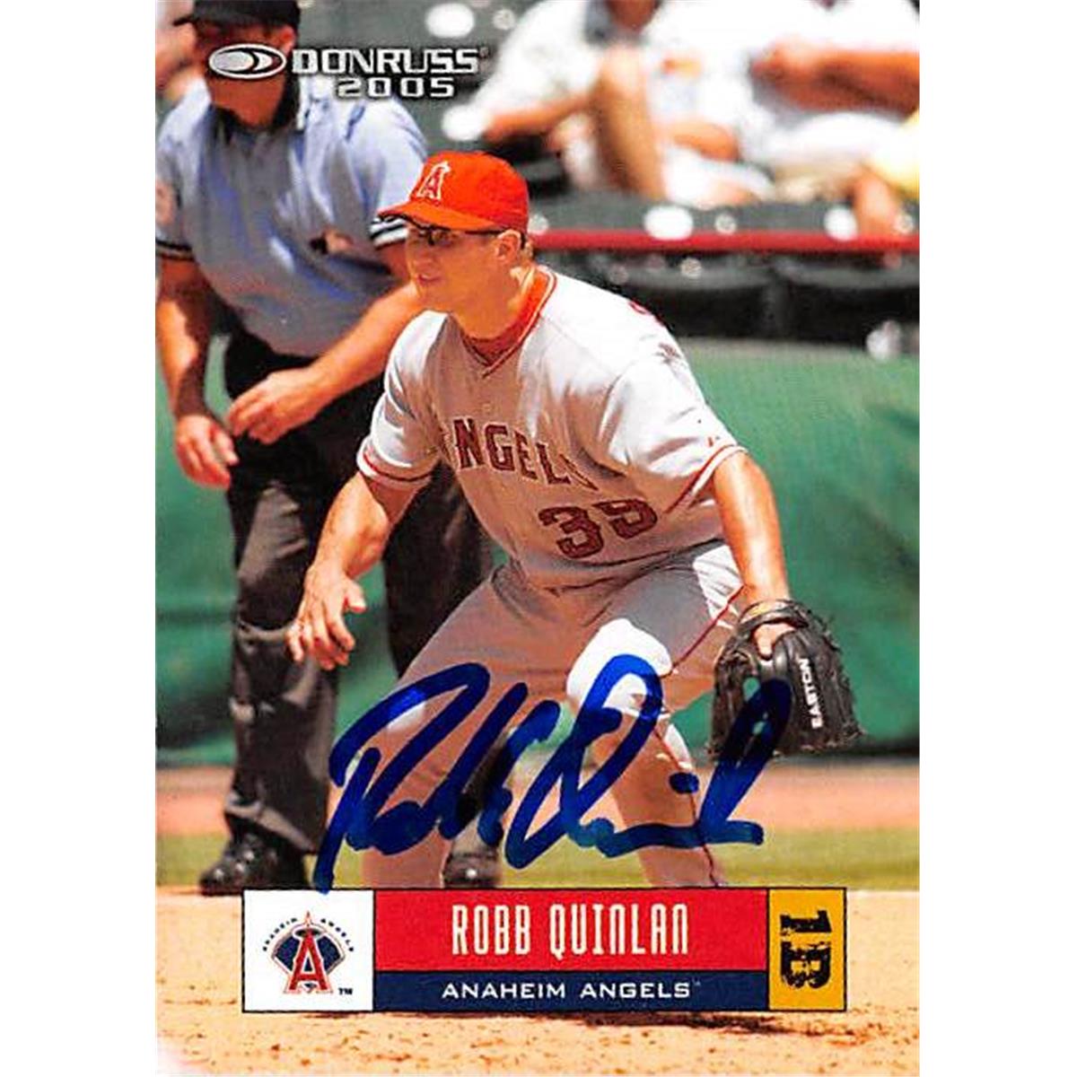 Picture of Autograph Warehouse 366170 Robb Quinlan Autographed Baseball Card - 2003 Donruss 80