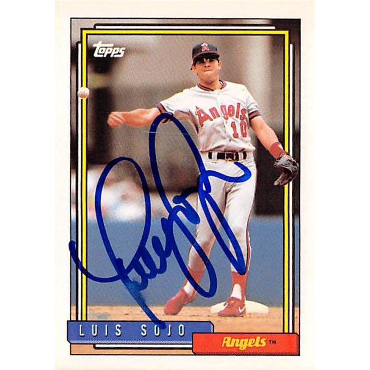 Picture of Autograph Warehouse 366240 Luis Sojo Autographed Baseball Card - 1992 Topps 206