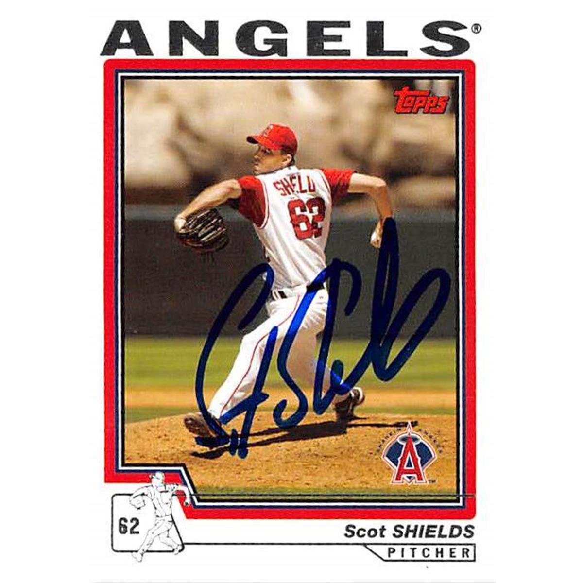 Picture of Autograph Warehouse 366281 Scott Shields Autographed Baseball Card - 2004 Topps 501
