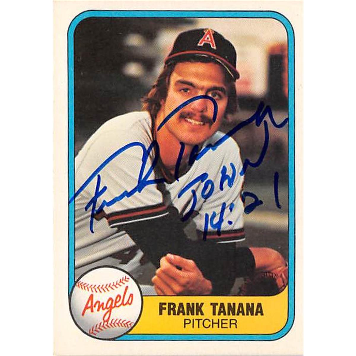 Picture of Autograph Warehouse 366304 Frank Tanana Autographed Baseball Card - 1981 Fleer 276