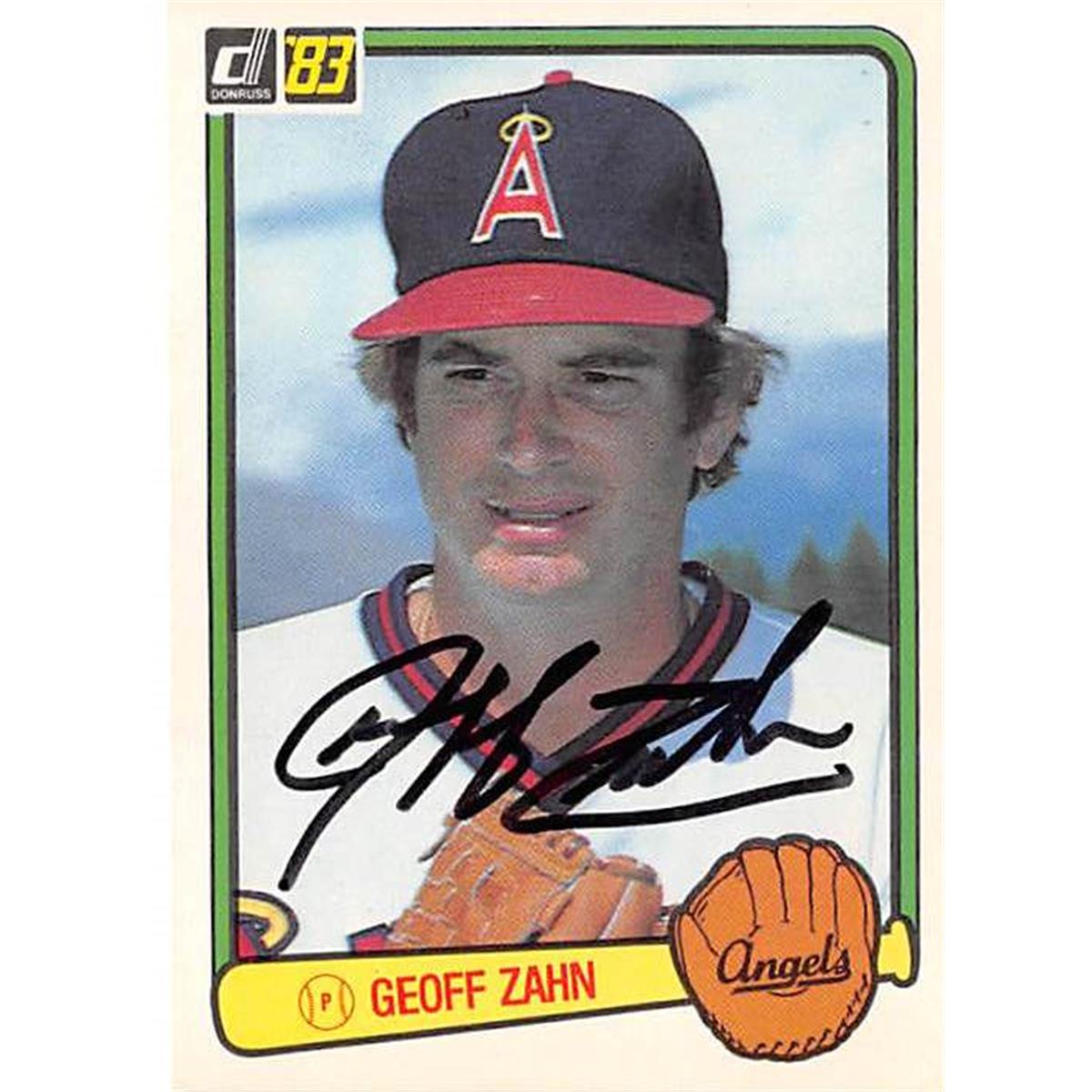 Picture of Autograph Warehouse 366387 Geoff Zahn Autographed Baseball Card - 1983 Donruss 66