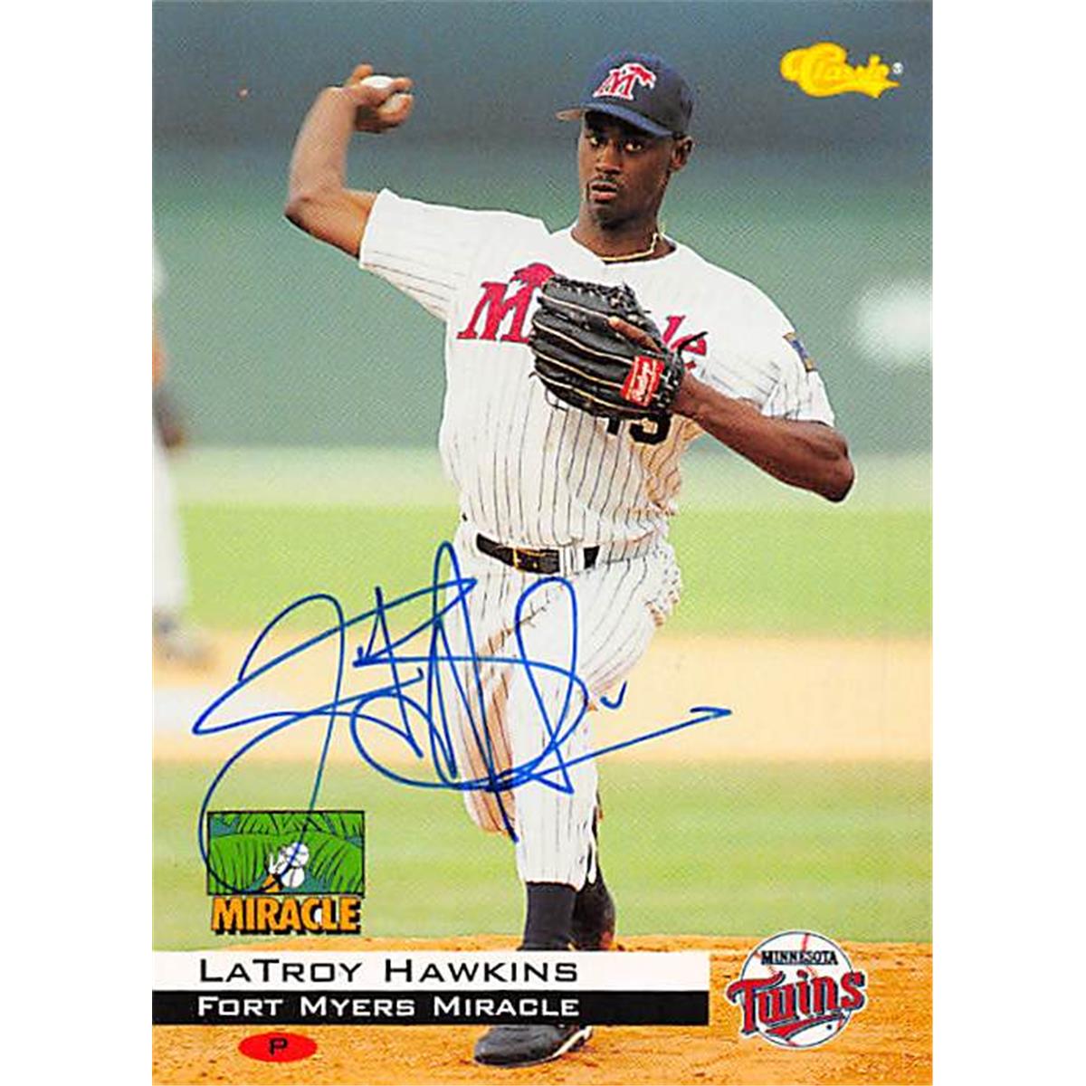 Picture of Autograph Warehouse 366474 Latroy Hawkins Autographed Baseball Card - 1994 Classic Minor League Rookie 54