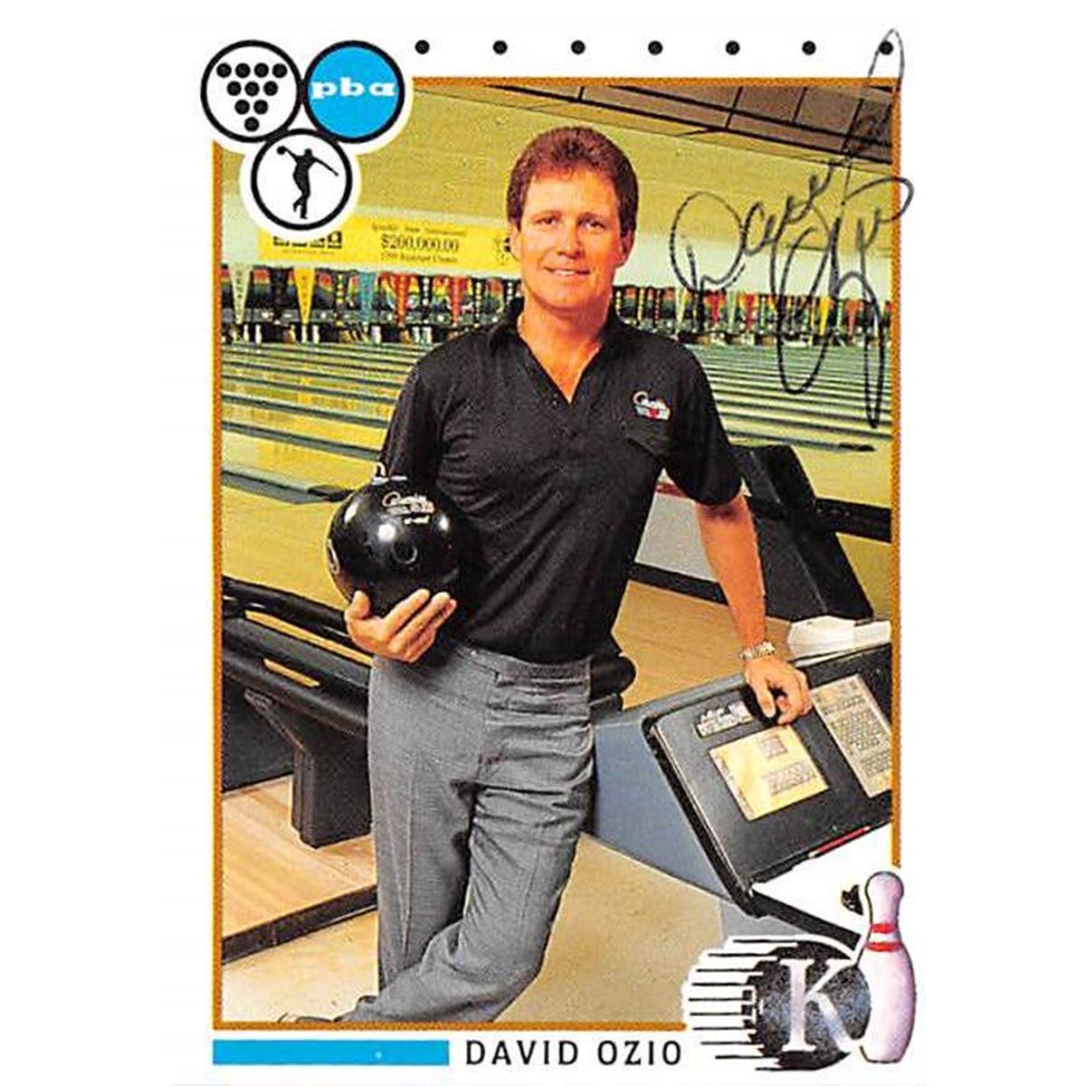 Picture of Autograph Warehouse 366738 David Ozio Autographed Trading Card - 1990 Kingpins 57