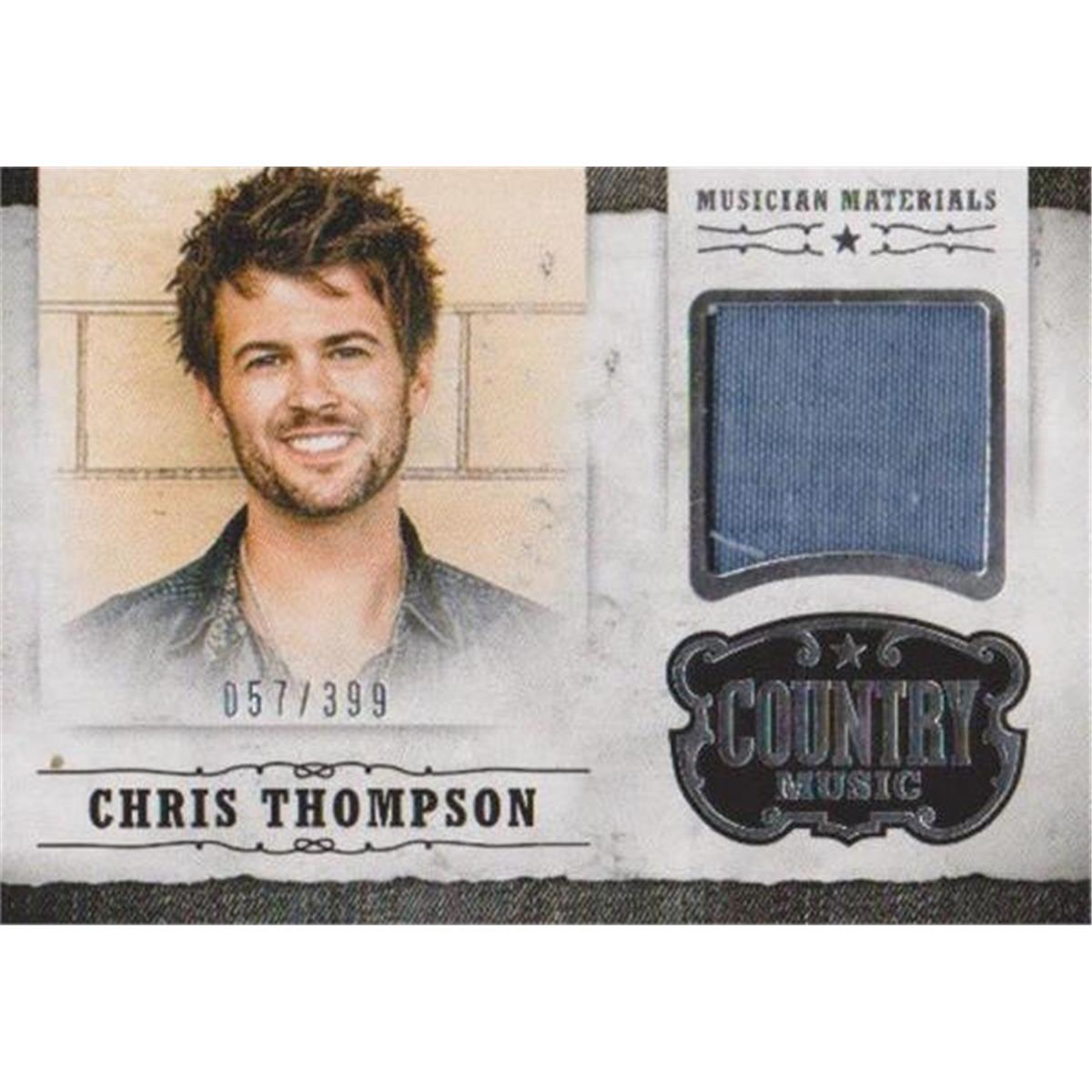 409064 Chris Thompson Musician Worn Material Relic Patch Trading Card - 2014 Panini MCT LE 57-399
