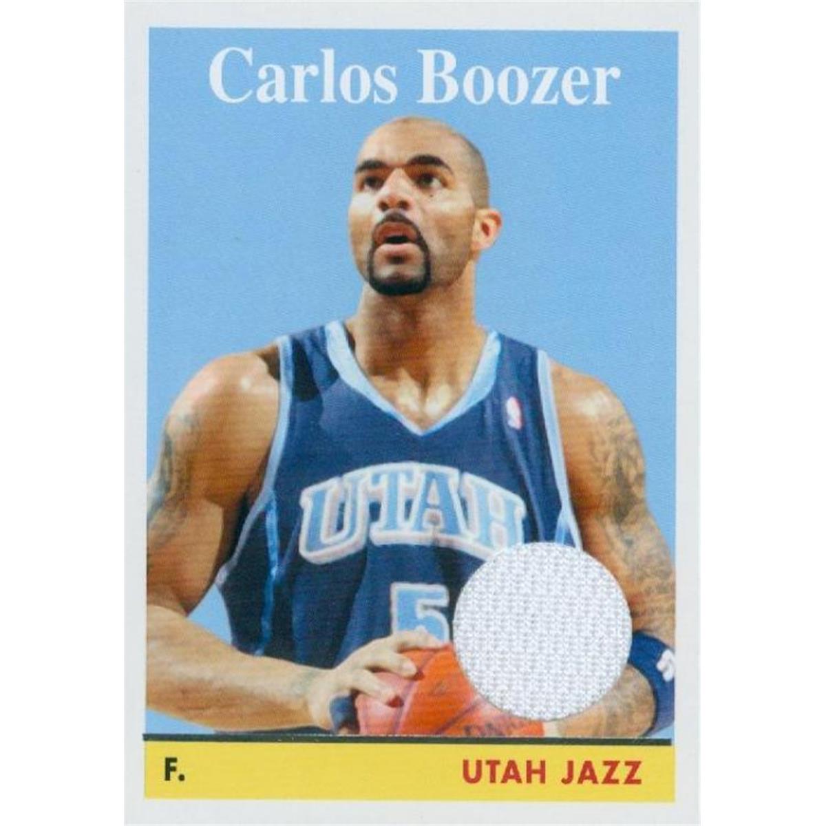 Picture of Autograph Warehouse 409234 Carlos Boozer Player Worn Jersey Patch Basketball Card - 2008 Topps Bazooka 8