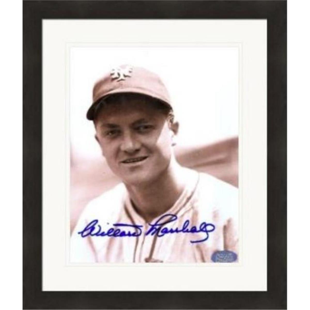 Picture of Autograph Warehouse 409375 8 x 10 in. Willard Marshall Autographed Photo - 2 Matted & Framed
