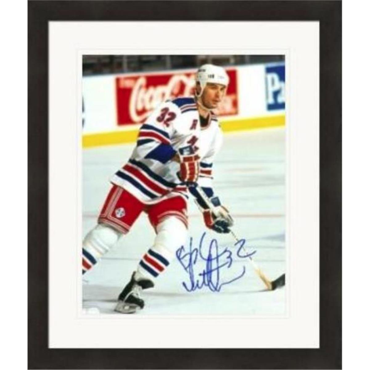Picture of Autograph Warehouse 409400 8 x 10 in. Stephane Matteau Autographed Photo - 2 Matted & Framed