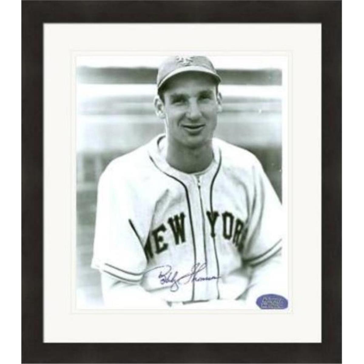 Picture of Autograph Warehouse 409736 8 x 10 in. Bobby Thomson Autographed Photo - 3 Matted & Framed