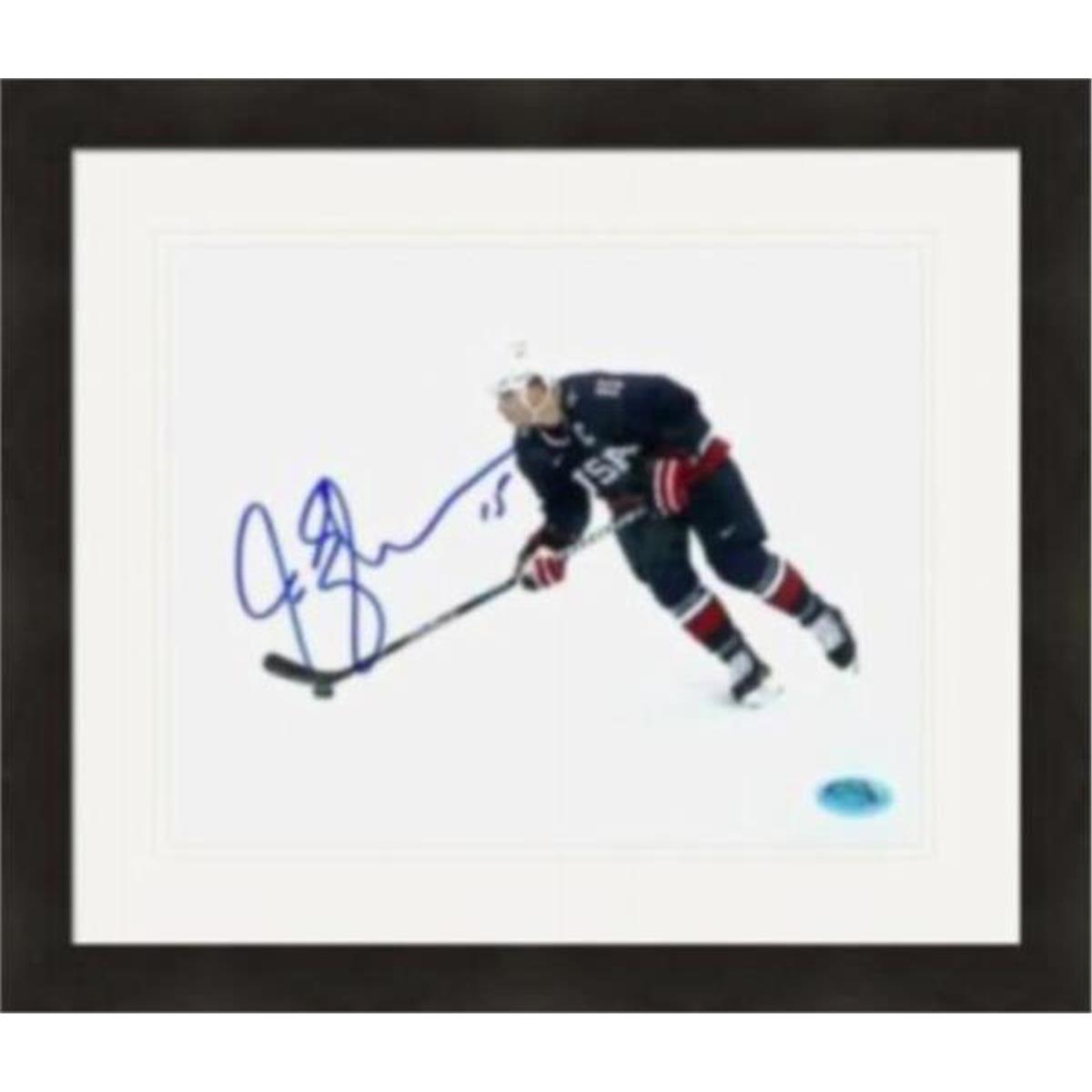 409948 8 x 10 in. Jamie Langenbrunner Autographed Photo - 1 Matted & Framed -  Autograph Warehouse