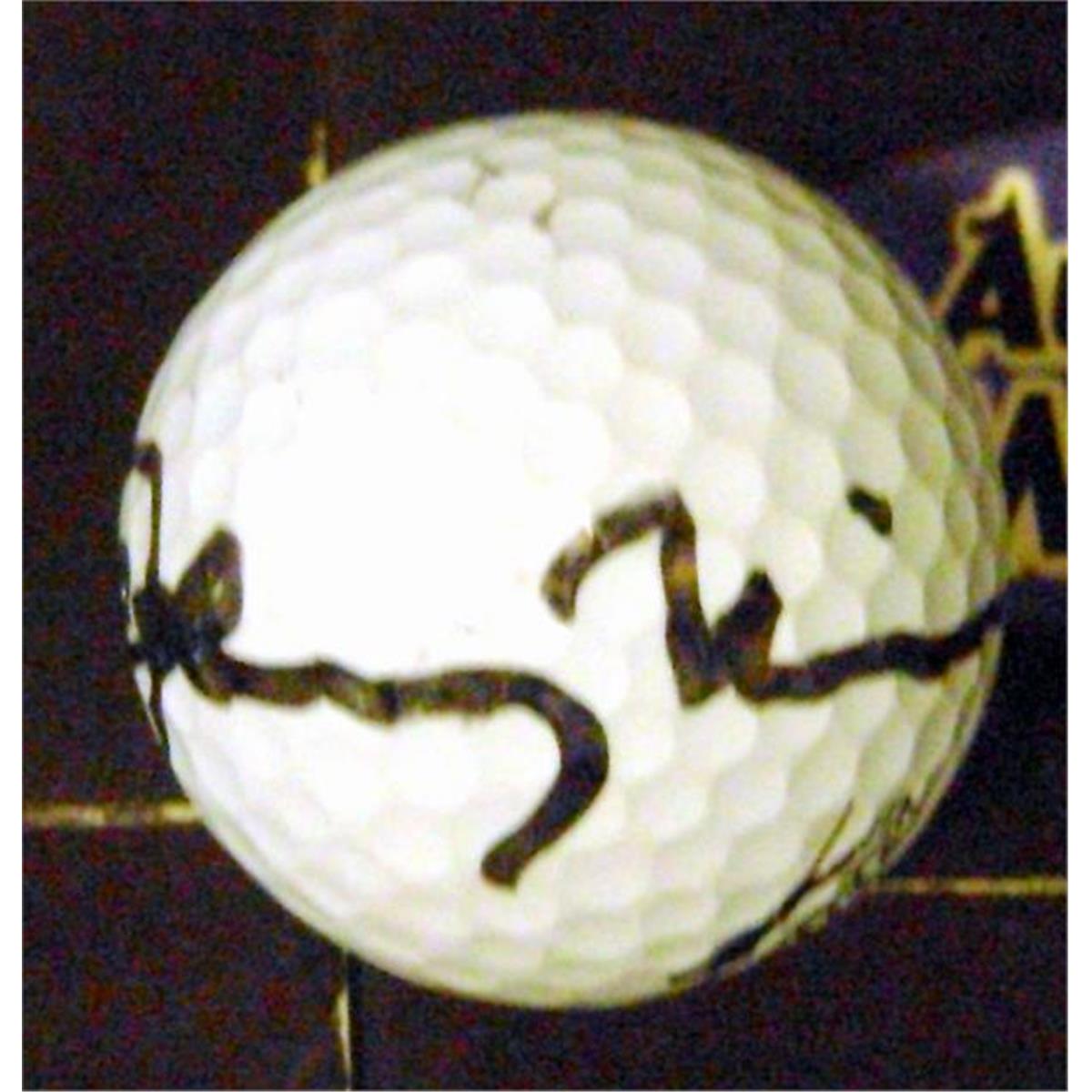 365349 Johnny Miller Autographed Golf Ball with Display Cube