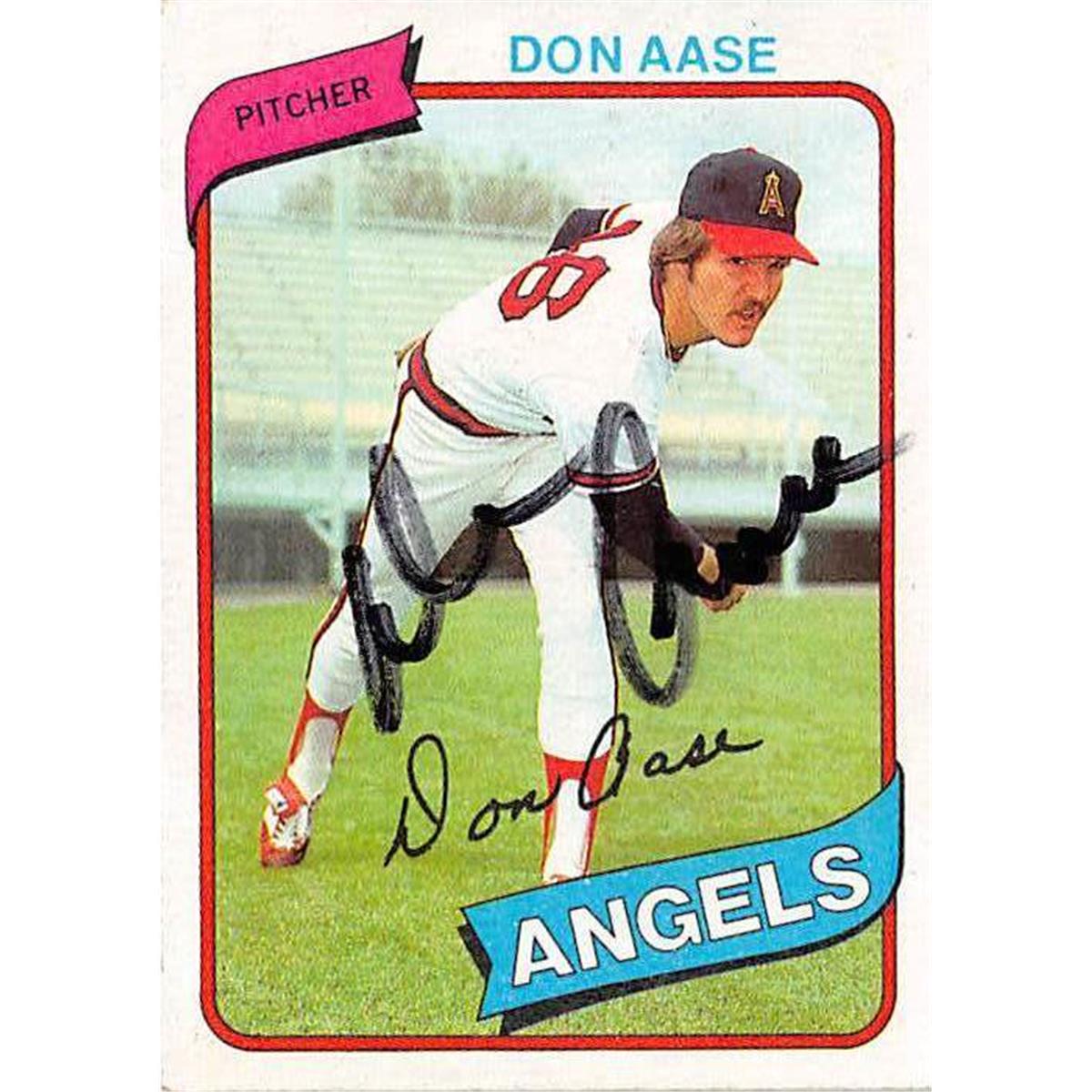 Picture of Autograph Warehouse 365435 Don Aase Autographed Baseball Card - 1980 Topps 239