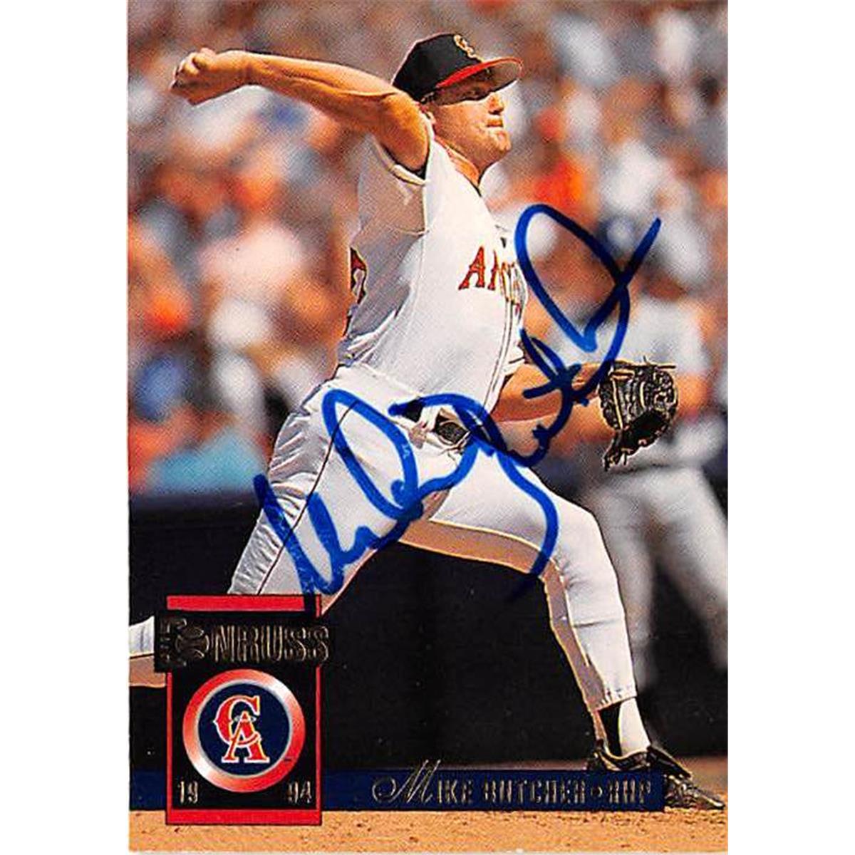 Picture of Autograph Warehouse 365589 Mike Butcher Autographed Baseball Card - 1994 Donruss 52