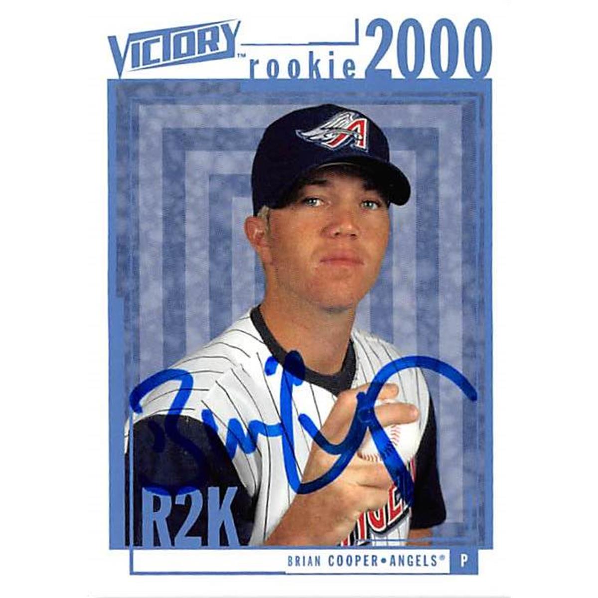365621 Brian Cooper Autographed Baseball Card - 2000 Upper Deck Victory 335