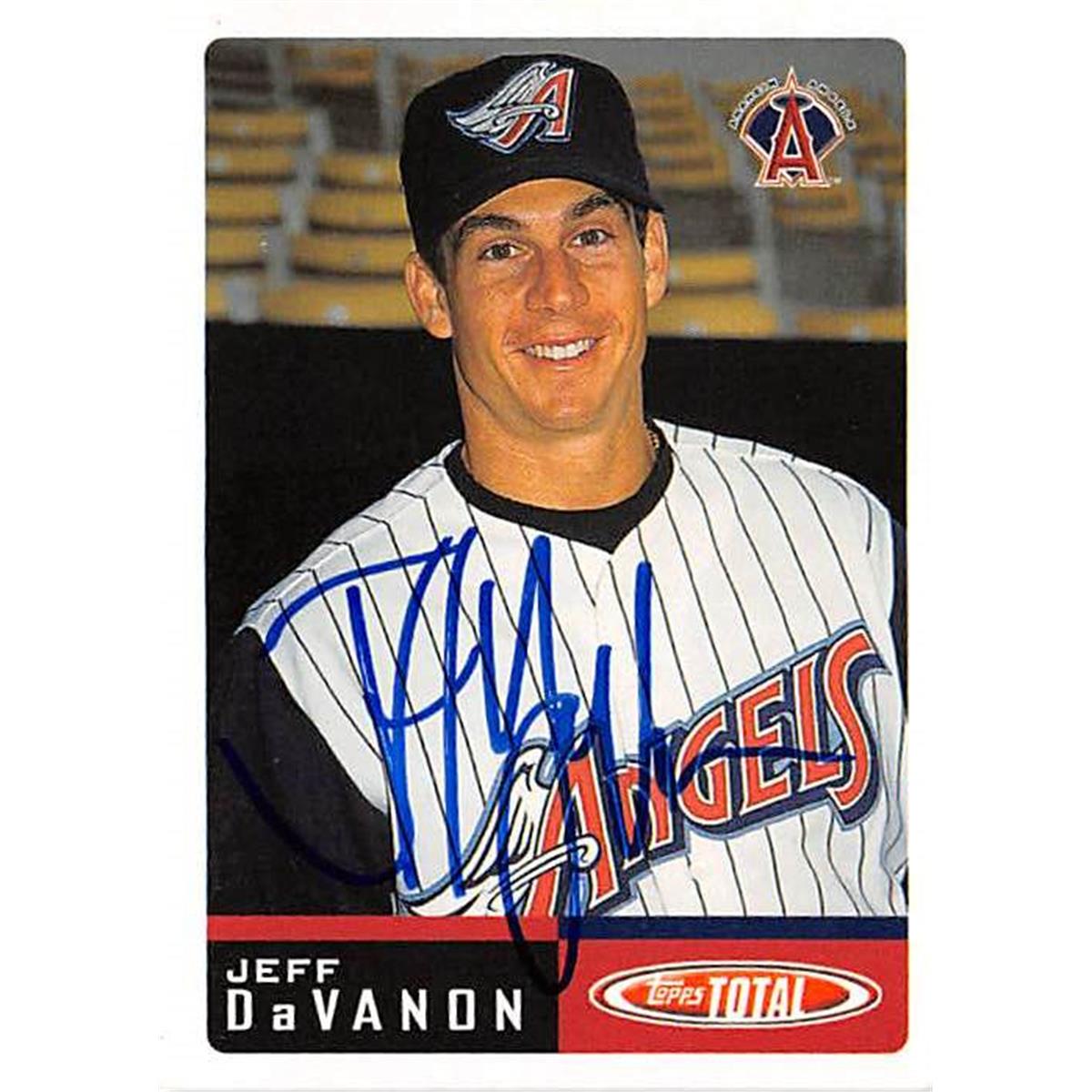 Picture of Autograph Warehouse 365653 Jeff Davanon Autographed Baseball Card - 2002 Topps Total 906