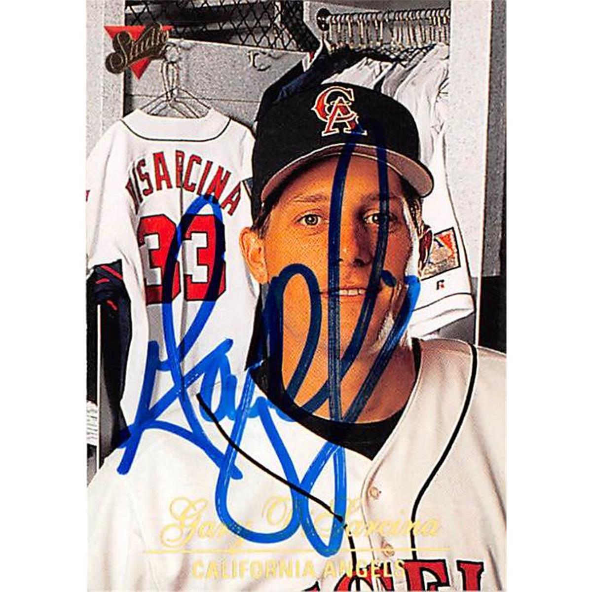 Picture of Autograph Warehouse 365702 Gary Disarcina Autographed Baseball Card - 1994 Donruss Studio 10