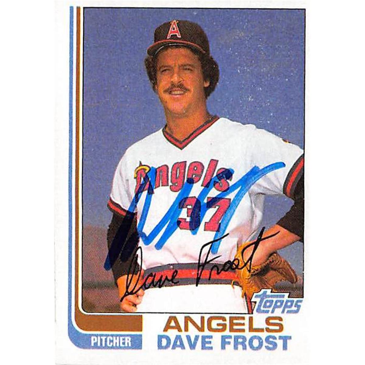 365751 Dave Frost Autographed Baseball Card - 1982 Topps 24