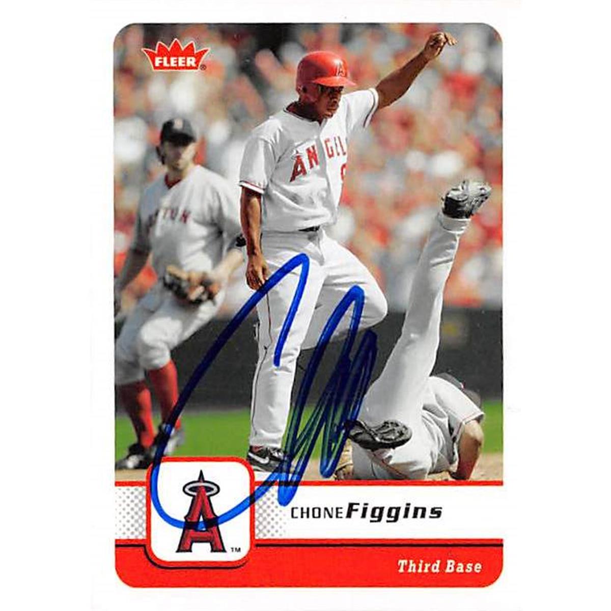 Picture of Autograph Warehouse 365811 Chone Figgins Autographed Baseball Card - 2006 Fleer 4