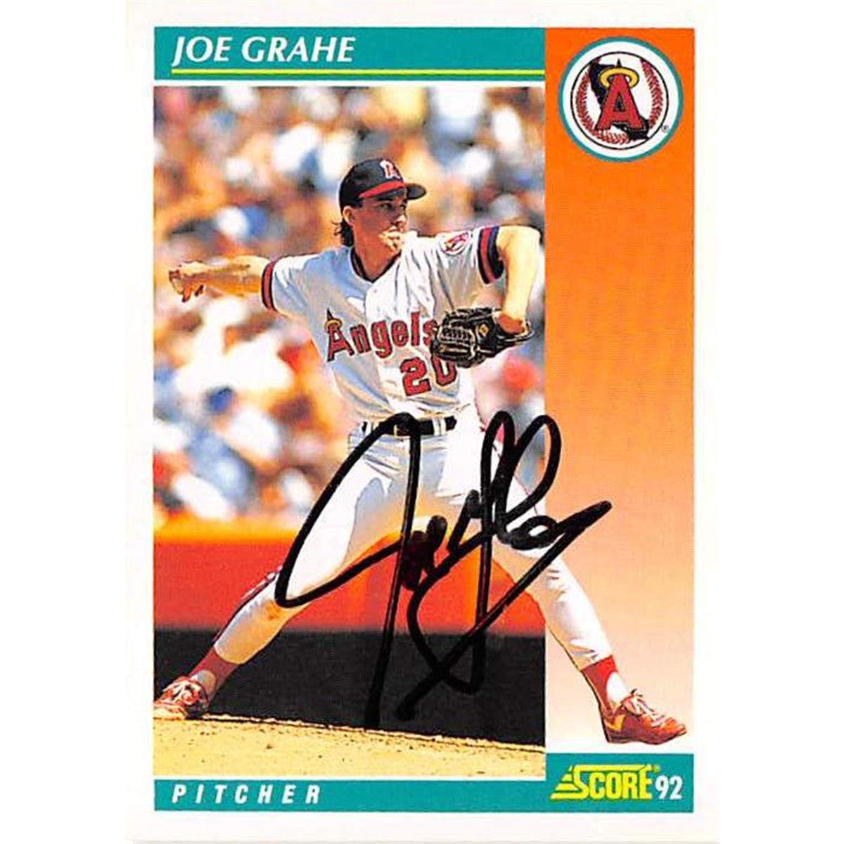 365841 Joe Grahe Autographed Baseball Card - 1992 Score 674