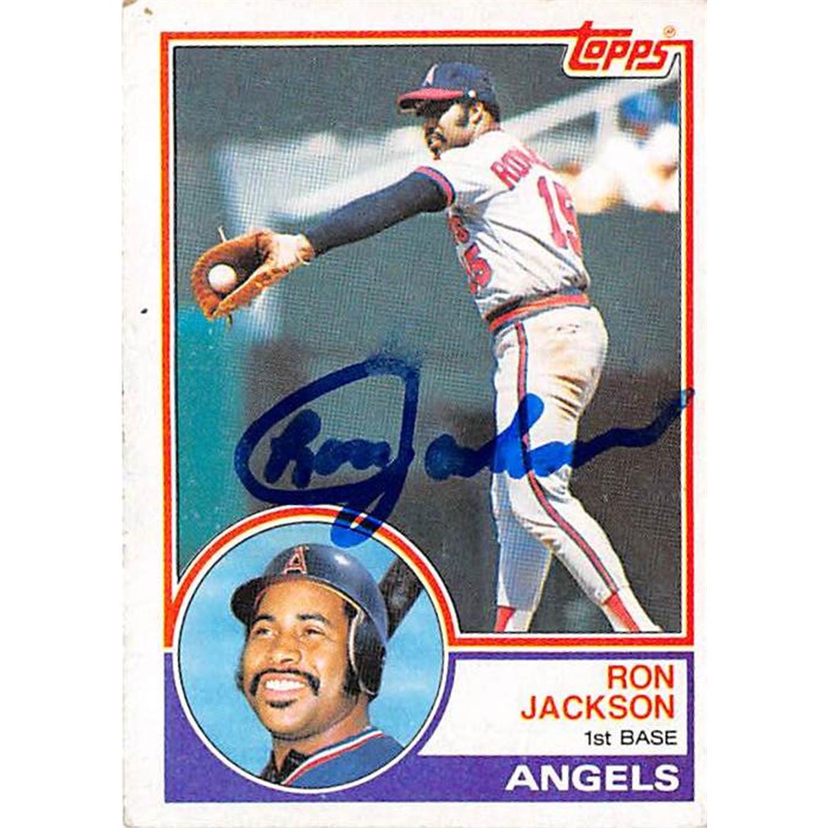 Picture of Autograph Warehouse 365918 Ron Jackson Autographed Baseball Card - 1983 Topps 262