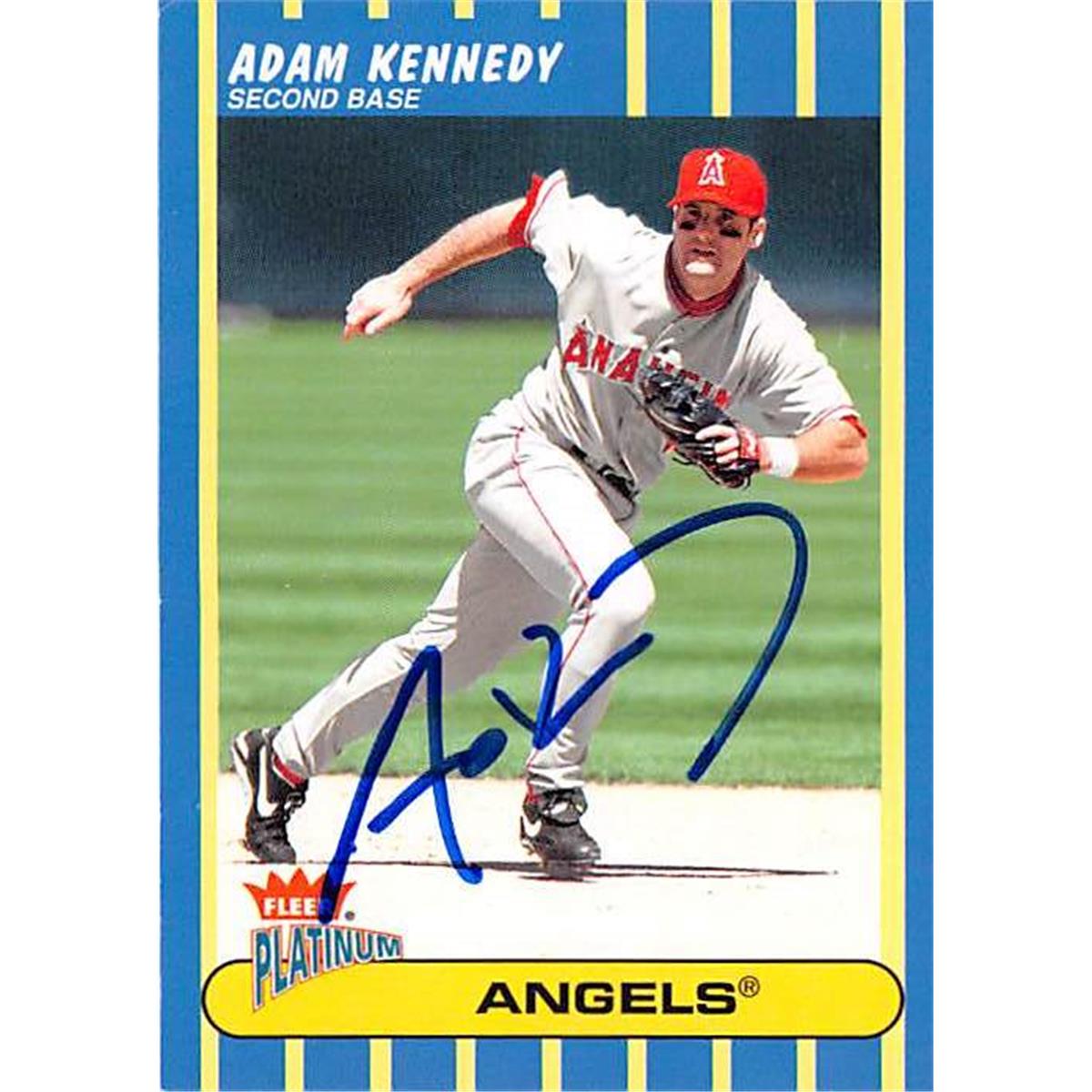Picture of Autograph Warehouse 365949 Adam Kennedy Autographed Baseball Card - 2003 Fleer Platinum 147