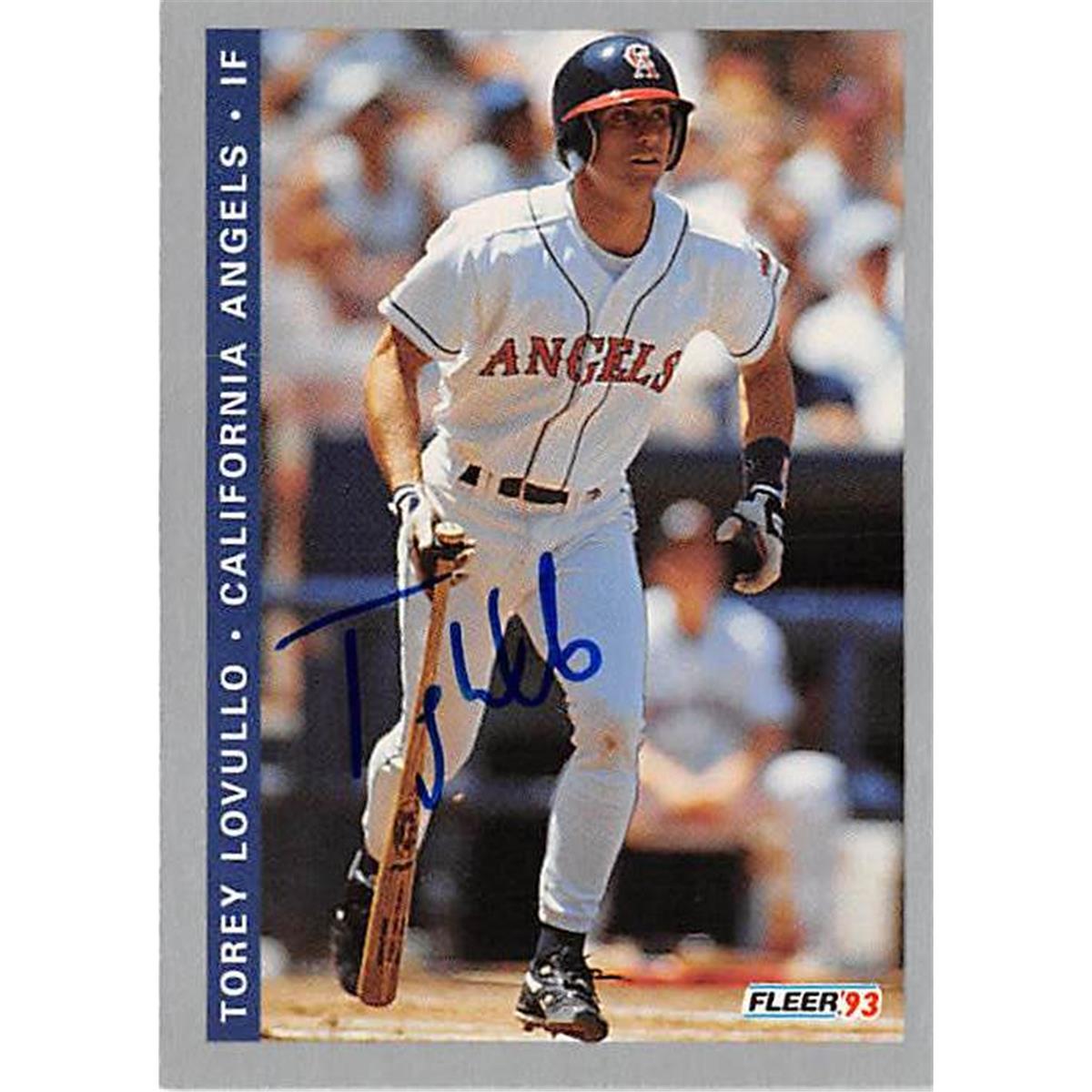 Picture of Autograph Warehouse 365988 Torey Lovullo Autographed Baseball Card - 1993 Fleer F184