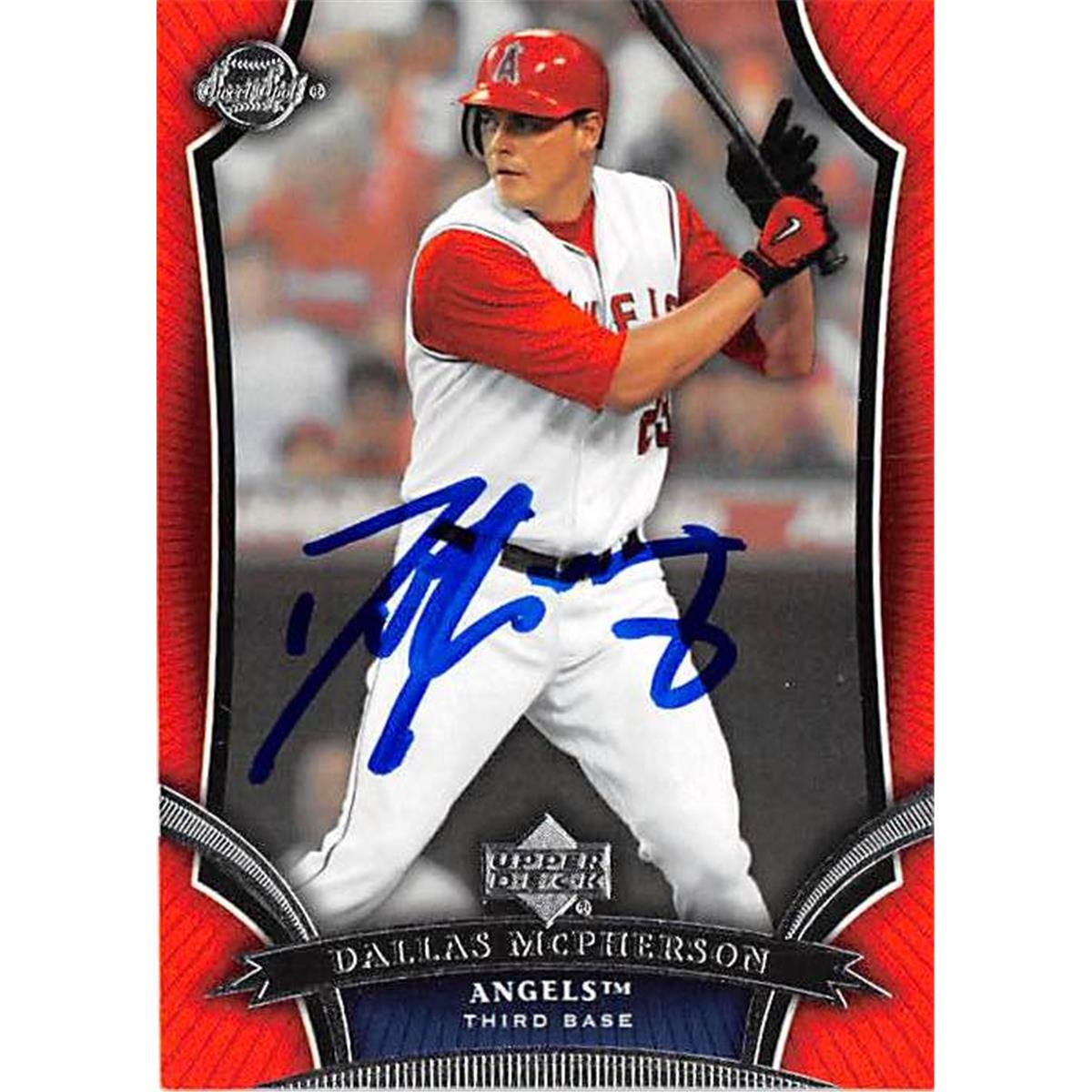 Picture of Autograph Warehouse 366030 Dallas Mcpherson Autographed Baseball Card - 2005 Upper Deck Sweetspot 65