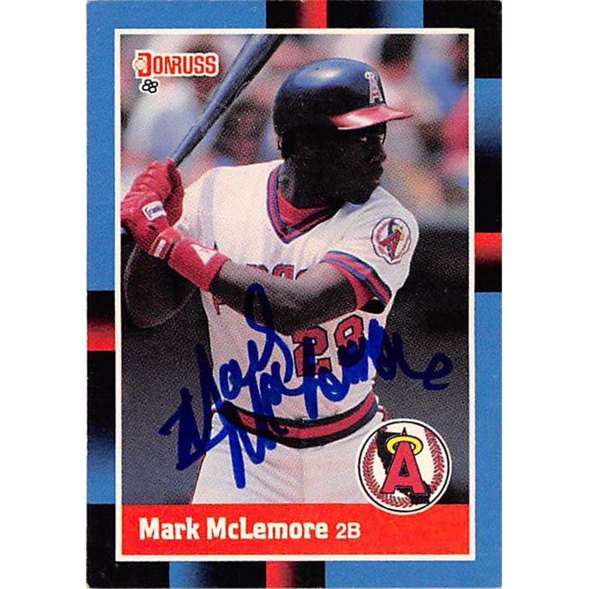 Picture of Autograph Warehouse 366048 Mark Mclemore Autographed Baseball Card - 1988 Donruss 181